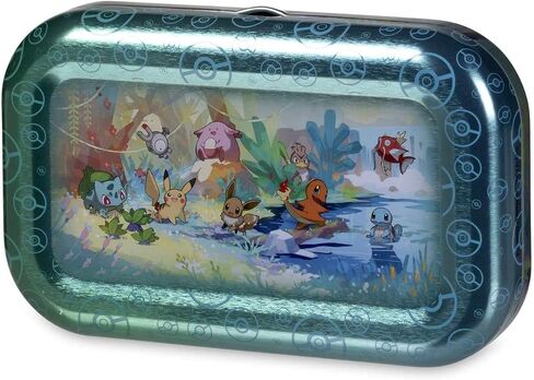 Pokemon Kanto Friends Mini Tin 5 Pack Bundle | Featuring Pikachu, Eevee, Charmander, Bulbasuar, Squirtle | Over 100 Cards Total in Saudi Arabia