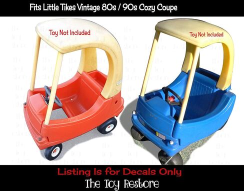 ملصقات بديلة تناسب Little Tikes Vintage 80s 90s Cozy Coupe RED in Kuwait