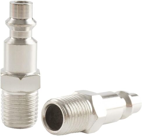 10 قطع من تركيبات خرطوم الهواء، قابس مقرنة هواء ذكر 1/4 بوصة NPT، طقم قابس الهواء - موصل هوائي سريع، تركيبات ضاغط الهواء، طقم قابس، موصل مقبس in Kuwait