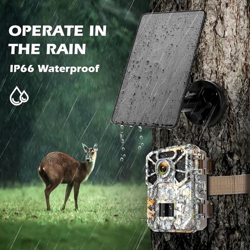 لوحة طاقة شمسية لكاميرا تريل تيار مستمر 12 فولت/1 أمبير 6 فولت/1.5 أمبير مع بطارية ليثيوم مدمجة 5000 مللي أمبير في الساعة قابلة لإعادة الشحن طقم شاحن البطارية الشمسية IP66 مقاوم للماء in Kuwait