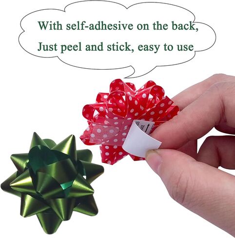 2 Inch Gift Bows, 100PCS Small Star Bows for Gift Wrapping and Presents, Multi Color Gift Wrap Bow for Party, Holidays, Easter, Birthdays, Baby Showers in Kuwait