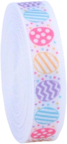 شريط عيد الفصح من ميسيي، شرائط بيض عيد الفصح، أرنب الجزر، تستخدم لأقواس الشعر، إكليل، تغليف الهدايا، تزيين السلة (مجموعة عيد الفصح 1) in Kuwait