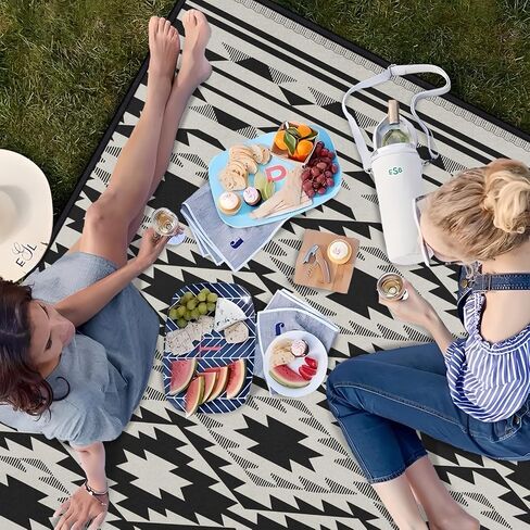 Gothic Picnic Blankets Waterproof Foldable,60″X80″Thick Picnic Mat Blue Outdoor Blanket for Grass, Sun and Moon Beach Blanket Sandproof Picnic Accessories for Camping Party Travel Park Lawn in Saudi Arabia