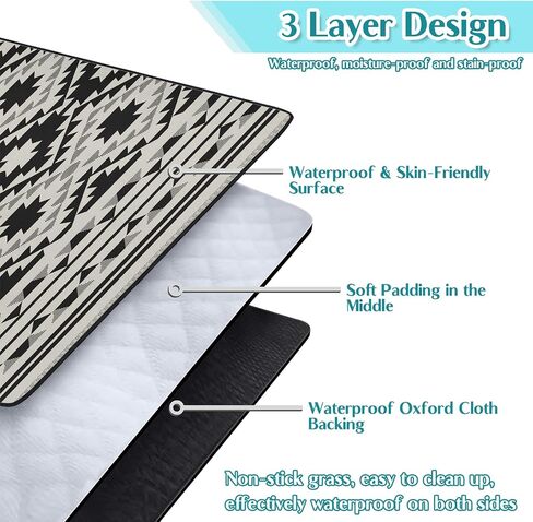 Gothic Picnic Blankets Waterproof Foldable,60″X80″Thick Picnic Mat Blue Outdoor Blanket for Grass, Sun and Moon Beach Blanket Sandproof Picnic Accessories for Camping Party Travel Park Lawn in Saudi Arabia