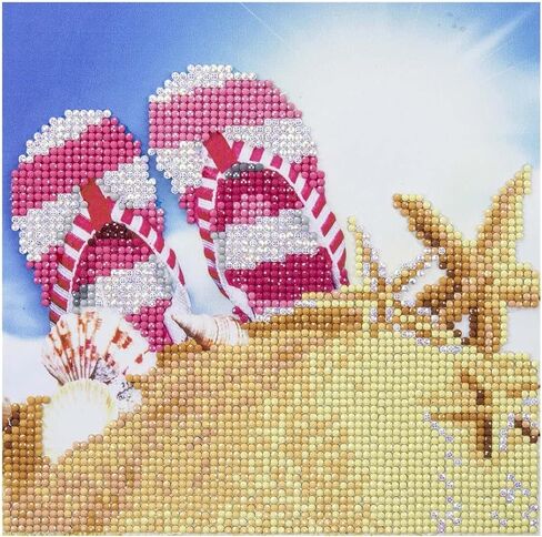 مجموعات الرسم الماسي من شركة Leisure Arts للبالغين مقاس 8 بوصات × 8 بوصات للمبتدئين، مثقاب كامل، مجموعات فنية ماسية، فن الماس، فن الماس للبالغين، مجموعة الفن الماسي in Kuwait
