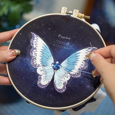 Shanranplus Embroidery Kit for Beginners, Cross Stitch Kits for Adults with Instructions,Needle Point Kits for Adults,Crafts for Adults,Hobby Kits for Adults in Saudi Arabia