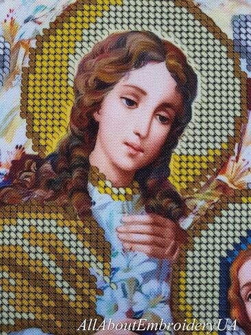 مجموعة تطريز بالخرز من AllAboutEmbroideryUA، مجموعة نسيج يدوية بإبرة الإعلان، أيقونة دينية in Kuwait