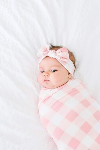Copper Pearl Baby Bows: Stylish Headbands for Baby Girls, Premium Soft and Stretchy Baby Headbands, Perfect for Newborns, Trendy Designs - Belle in Saudi Arabia