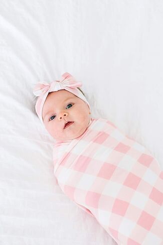Copper Pearl Baby Bows: Stylish Headbands for Baby Girls, Premium Soft and Stretchy Baby Headbands, Perfect for Newborns, Trendy Designs - Belle in Saudi Arabia