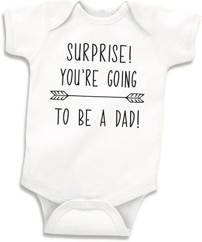 Bump and Beyond Designs New Dad Suprise Pregnancy Announcement Newborn Bodysuit in Saudi Arabia