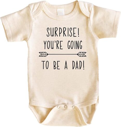 Bump and Beyond Designs New Dad Suprise Pregnancy Announcement Newborn Bodysuit in Saudi Arabia