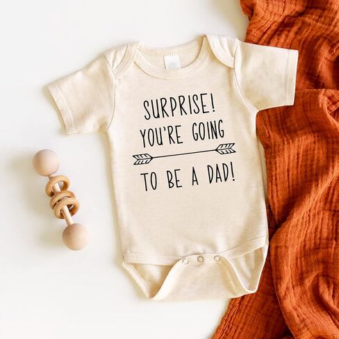 Bump and Beyond Designs New Dad Suprise Pregnancy Announcement Newborn Bodysuit in Saudi Arabia