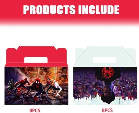 Hbavfihnbg Spidey Party Favors Boxs Treat Boxs With Handle For Spidey Party Favors Spidey Theme Birthday Goody Boxs Spidey Party Decorations Supplies in Kuwait