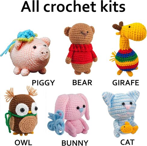 Crochet Craft Kit CAT, Arts and Crafts for Teens and Adults, All Materials Included, Step by Step Illustrated Instructions with 45 Pictures, Hypoallergenic Yarn in Saudi Arabia
