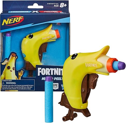 NERF MicroShots Fortnite Micro Peely - Mini Dart-Firing Blaster and 2 Official Elite Darts - for Youth, Teens, Adults in Saudi Arabia