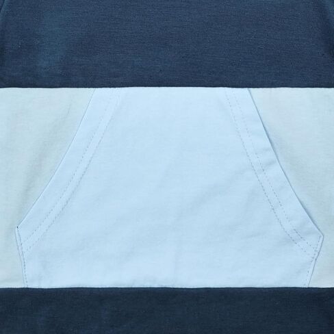 بيبي بوي ملابس طفل ملابس الصيف قصيرة الأكمام مقنعين المرقعة تي شيرت كامل وجيب طقم بناطيل رجالي 12 شهرًا-4T in Kuwait