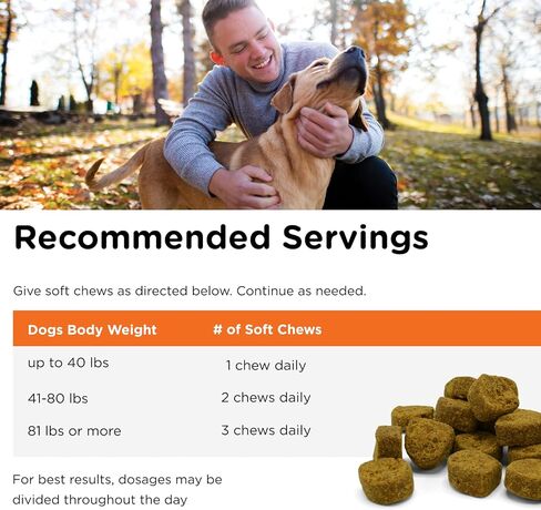 Nutri-Vet Hemp Hip & Joint مضغ ناعم للكلاب - مع الجلوكوزامين وMSM - نكهة زبدة الفول السوداني والعسل - 12.7 أونصة in Kuwait