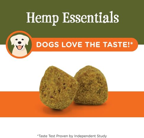 Nutri-Vet Hemp Hip & Joint مضغ ناعم للكلاب - مع الجلوكوزامين وMSM - نكهة زبدة الفول السوداني والعسل - 12.7 أونصة in Kuwait