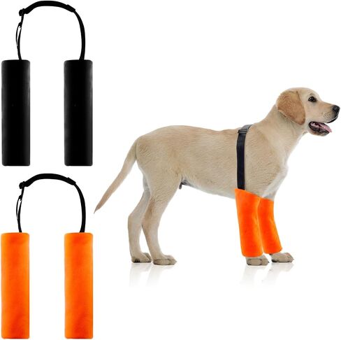 2 Pcs Dog Elbow Protector Dog Elbow Sleeves with Cotton Pad Soft Dog Elbow Brace Reinforced Elbow Pads with Elastic Strap for Dogs Prevent Injury Callus Licking Wound Relief Pressure Sore in Saudi Arabia