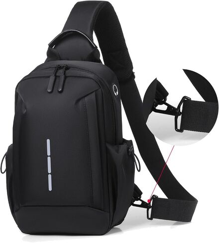 Kilunnyu Crossbody Shoulder Sling Backpack Multipurpose Adjustable left or right Travel Hiking Chest Bag For Cycling in Saudi Arabia