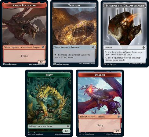 Magic: The Gathering Starter Commander Deck – Draconic Destruction (Red-Green) | Ready-to-Play Deck for Beginners and Fans | Ages 13+ | Collectible Card Games in Saudi Arabia