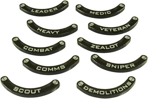 مجموعة LITKO Specialist Base Hugger Token، قواعد 32 مم، متوافقة مع Warhammer: Kill Team، رمادي شفاف (10) in Kuwait