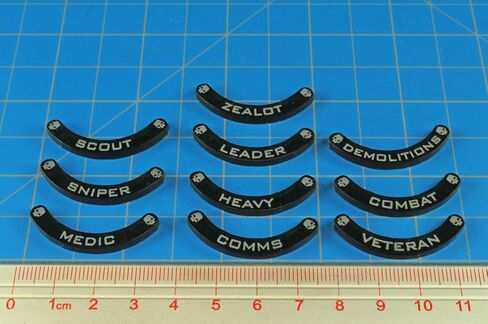 مجموعة LITKO Specialist Base Hugger Token، قواعد 32 مم، متوافقة مع Warhammer: Kill Team، رمادي شفاف (10) in Kuwait