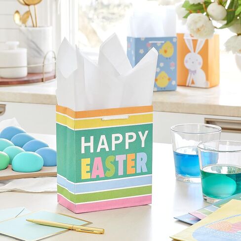 Hallmark 6" Small Easter Gift Bag Bundle (8 Bags: Easter Basket, Easter Bunny, Chicks, "Happy Easter") for Kids, Party Favors, Gift Cards in Saudi Arabia