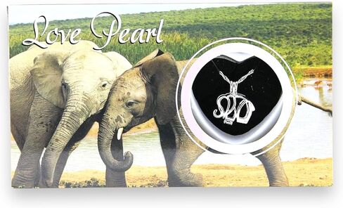مجموعة أمنيات الحيوانات من Love Pearl Creations مع قلادة بدلاية (فيل) in Kuwait