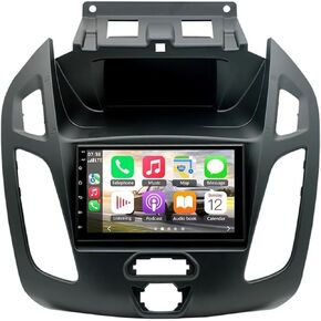 9" Android 13 Double Din Car Stereo w/Wireless Carplay Android Auto for Ford Transit Connect 2014-2018 IPS Car Audio Receiver w/WiFi GPS Bluetooth AHD Backup Camera Mic,SWC/AV in/FM/AM Radio Receiver