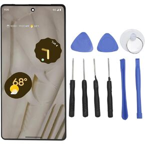 Organic AMOLED Screen Replacement for Pixel 7 5G, 6.3 Inch GVU6C GQML3 Frame, Digitizer Assembly with Frame Repair Tools for Pixel 7 5G