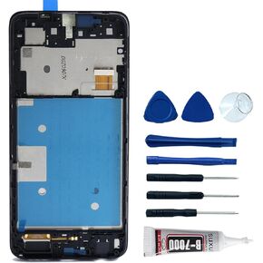 for TCL 40 XE Screen Replacement with Frame 40 X 40X T609V T609SPP T609DL T609M LCD Screen Display Touch Digitizer Assembly with Frame Replacement Part 6.56"