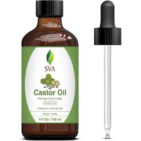 SVA Organics Carrot Seed Carrier Oil with Dropper- 118 ml (4 fl. oz.) 100% Pure, Natural, Cold Pressed and Therapeutic Grade for Moisturized Skin, Shiny Hair, Aromatherapy & Massage