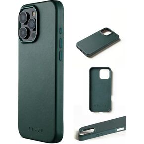 Mujjo Leather Phone Case - Fits iPhone 16 Pro Max - MagSafe Compatible - Premium European Leather - Enhanced Phone & Camera Lens Protection - Crafted with Recycled Material - Slim Profile Tan