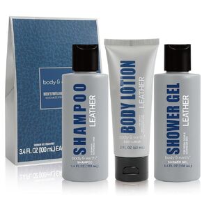Bath Spa Gift Set for Men - Mens Bath Set and Body Wash Set with Fresh Ocean Scent Shower Gel, Body Lotion, Shampoo, Mens Shower Gift Set, Valentine's and Father's Day Gifts