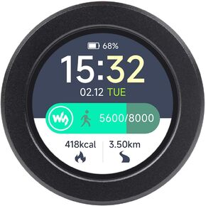 Waveshare RP2040 Microcontroller Development Board, with 1.28inch Round Touch LCD, Compact Size, Accelerometer and Gyroscope Sensor, with CNC Metal Case