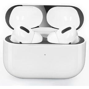 مجموعتان من ملصقات الحماية من الغبار المتوافقة مع حافظات AirPods Pro (أسود)