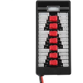 Hilitand Parallel Charging Board, Balance Charger Charging Adapter Charger Plate for LiPo Life Batteries with Connecting Cable