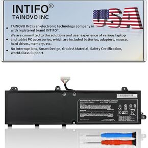 بطارية الكمبيوتر المحمول 73Wh PC50BAT-3 متوافقة مع مفتاح Schenker 15 Comet Lake Key 15 Gaming CLEVO PC50DN2 PC50S THUNDEROBOT 911 P1 EUROCOM RX315 NH57AF1 SYSTEM76 Oryx PRO 6 [11.4 فولت 6220 مللي أمبير في الساعة 3 خلايا] in Kuwait