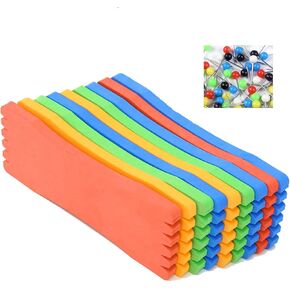 10-20 pcs Fishing Line Storage Fishing Leader Line Holder Foam Boards +50 pcs Pins Fishing Wire Winding Board Snelled Hook Keeper
