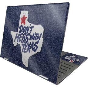 MightySkins Glossy Glitter Skin Compatible with HP Envy x360 13" (2022) - Dont Mess with Texas | Protective, Durable High-Gloss Glitter Finish | Easy to Apply and Change Styles | Made in The USA