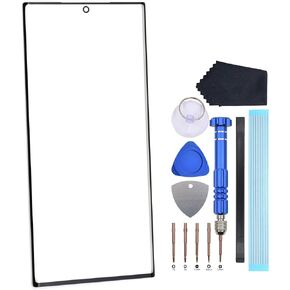 Glass Screen Repair Part for Samsung Galaxy S22 Ultra 5G SM-S908B SM-S908B/DS SM-S908U SM-S908U1 SM-S908W SM-S908N Front Glass Screen Replacement Black