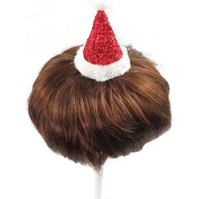 Pet Wigs for Dogs Pet Costumes Pet Cat Wig Straight Short Pet Wig with Adjustable Elastic Strap for Small Medium Large Pet for Cosplay Christmas Halloween Light Brown Christmas Hat