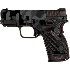 MightySkins Carbon Fiber Skin Compatible with Springfield XDS 3.3 - Black Camo | Protective, Durable Textured Carbon Fiber Finish | Easy to Apply, Remove, and Change Styles | Made in The USA