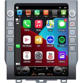 QLED 8-Core CPU Radio Upgrade for Toyota Tundra 2014 2015 2016 2017 2018,12.1inch IPS Screen,CarPlay Android Auto Ready,Steering Wheel Control