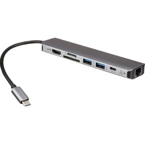 روكستور USB-C محول متعدد المنافذ، ألومنيوم SDCR/4K HDMI/النوع C 100WPD/GBE in Kuwait
