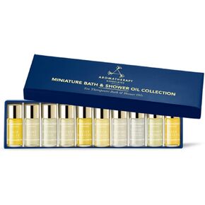 Aromatherapy Associates Discovery Wellbeing Miniature Bath & Shower Oil. Selection of 10 Premium Bath and Shower Oils (0.10 fl oz Each) in a Decorative Gift Box
