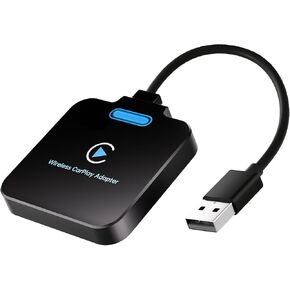Wireless CarPlay Adapter: Converts Factory Wired CarPlay to Wireless, Plug and Play Car Play Wireless Adapter Fit for Cars from 2017 & for Apple iPhone iOS 10+