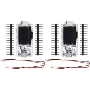 2PCS ESP32 OLED WiFi Kit V3 Type-C ESP-32 0.96 Inch Blue OLED Display WiFi+Bluetooth CP2012 Internet Development Board for ESP8266 NodeMCU