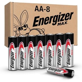 Energizer MAX AA Batteries (8 Pack), Double A Alkaline Batteries